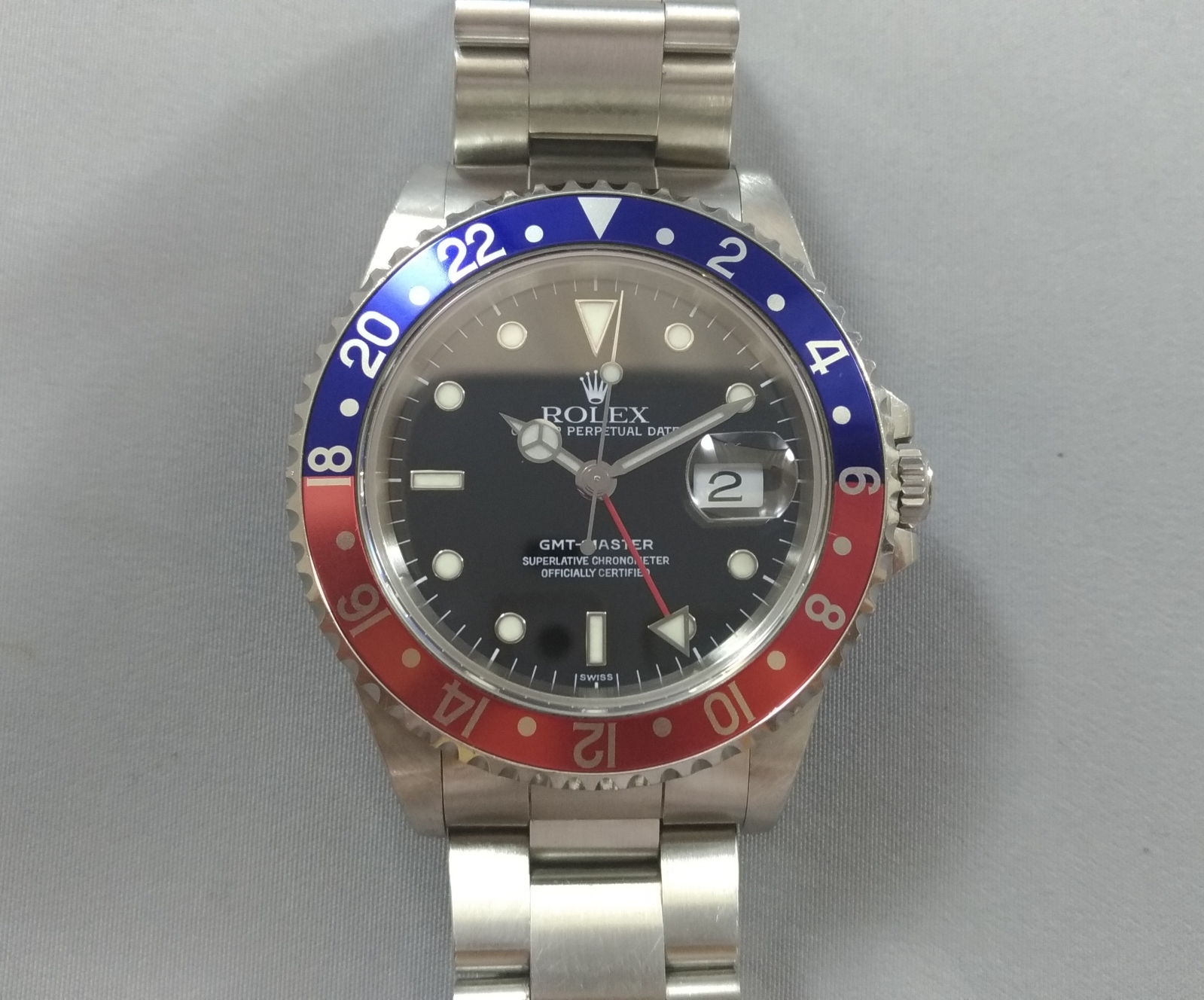 トケマー:【現金特価】 ロレックス GMTマスター1 16700 U番 青赤ベゼル