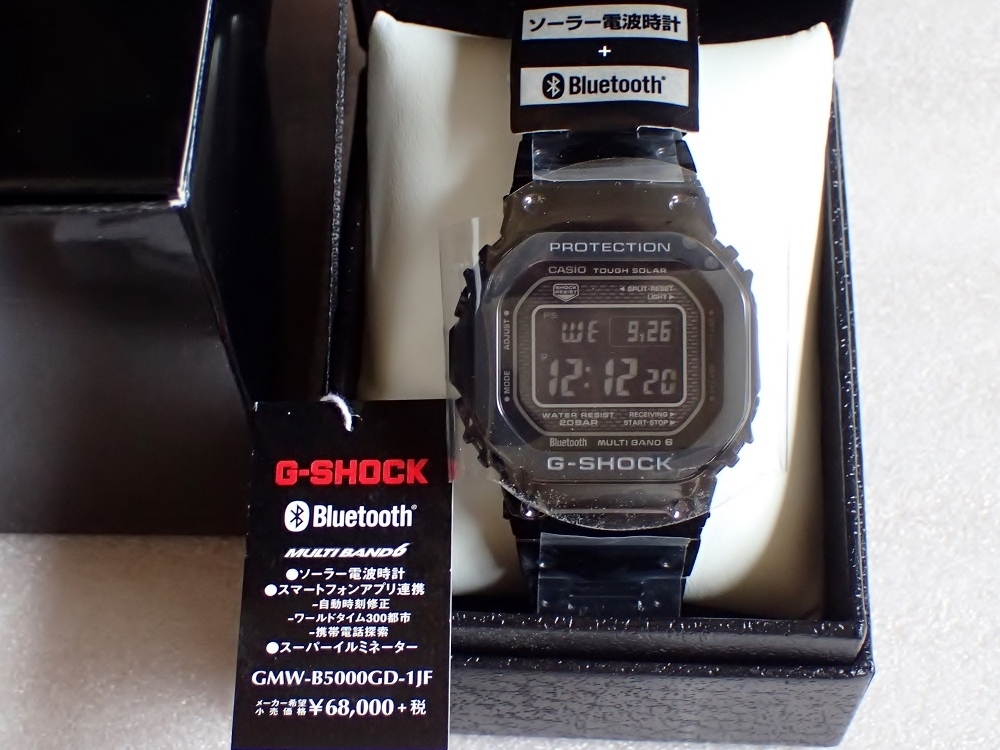 新品未使用品！ G-SHOCK メタルモデル黒 GMW-B5000GD-1JF