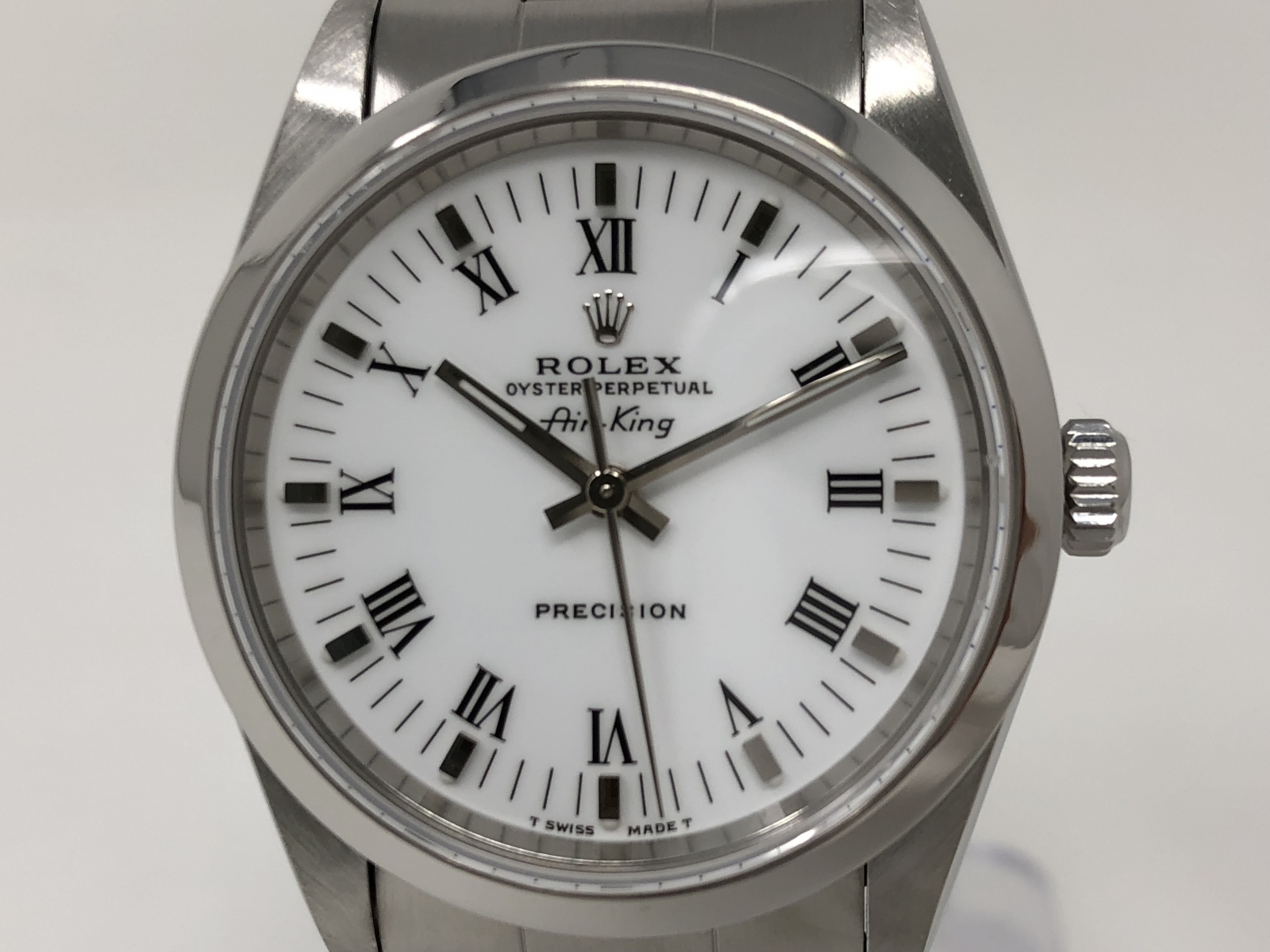 送料0円 ロレックス エアキング 14000 X番 メンズ腕時計