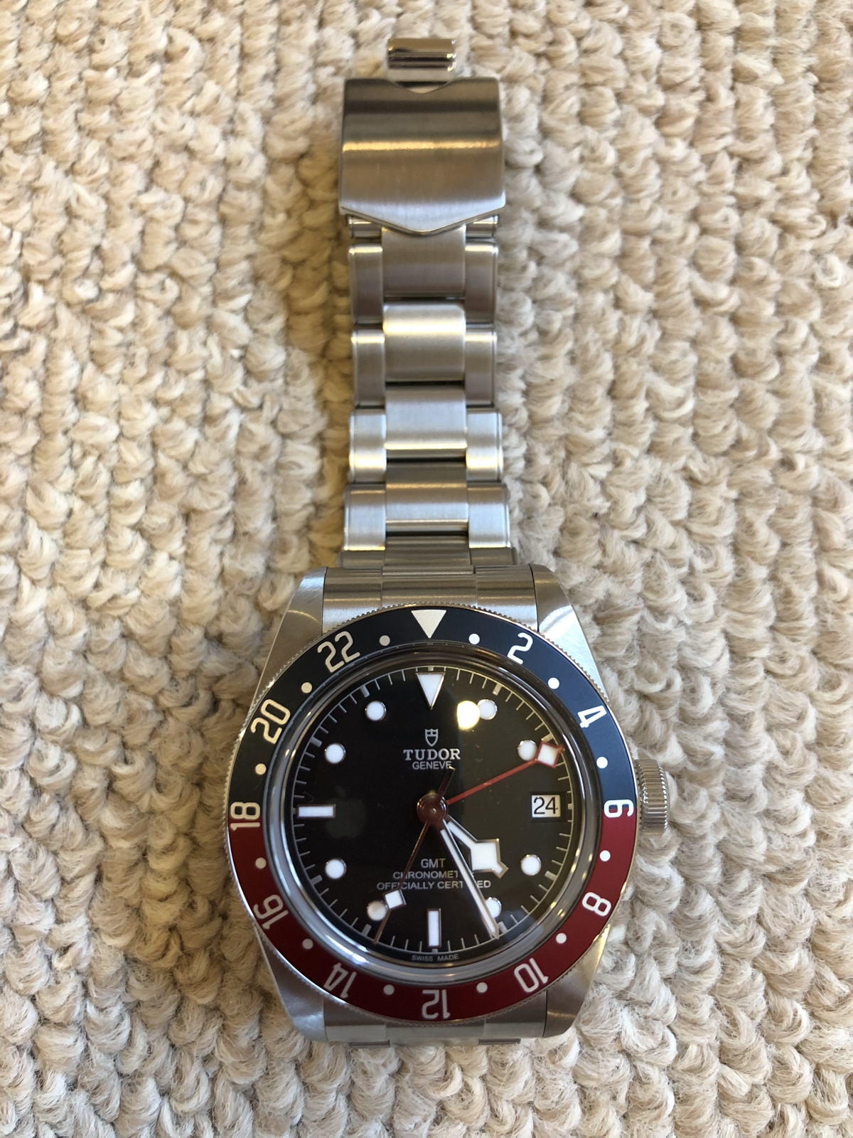 限界緊急値下げtudor gmt 革ベルト　純正　22mm  79830RB