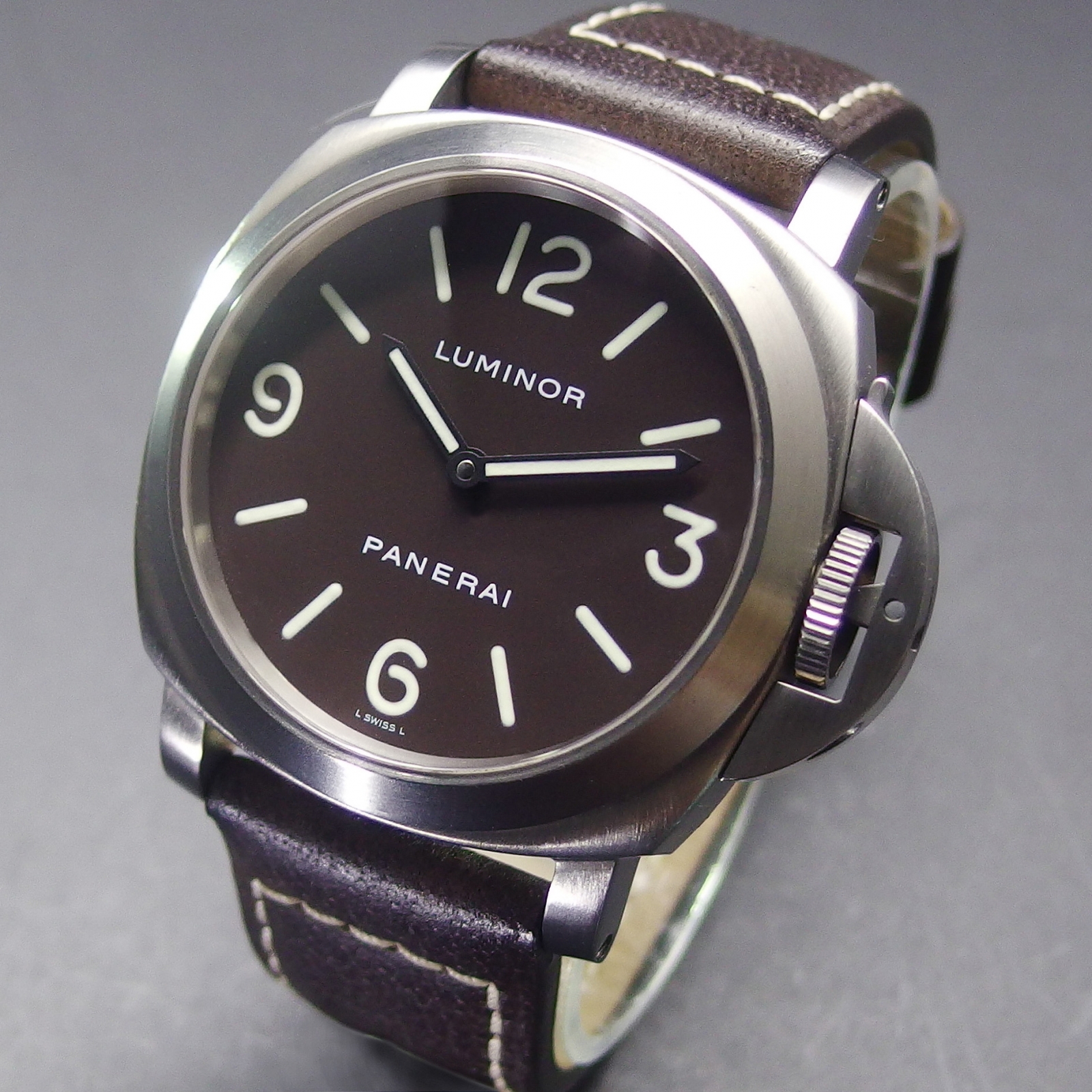 トケマー:美品 D番 パネライ PAM00055 ルミノールベース チタニオ 