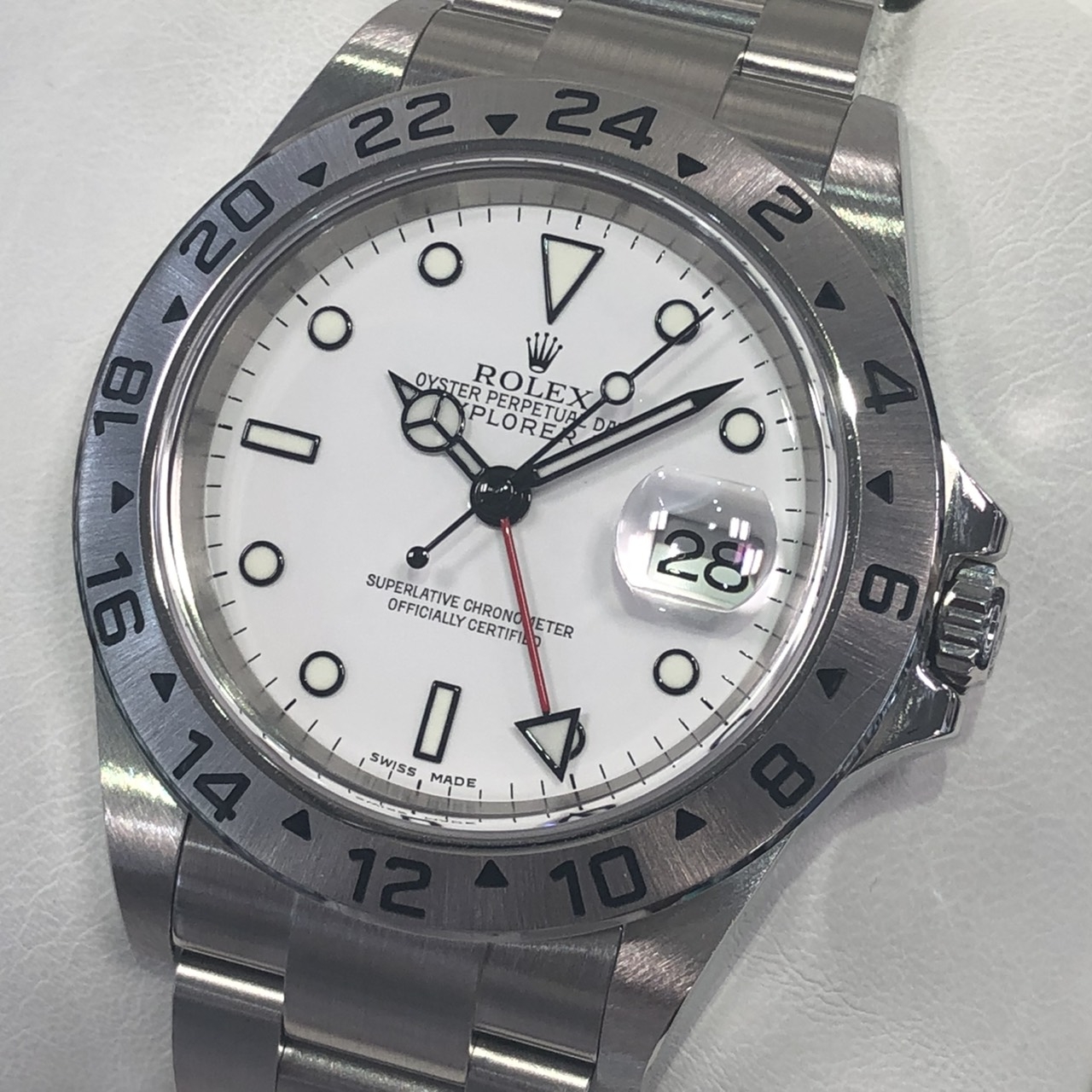 ☆ROLEX　ロレックス　16570　P番　エクスプローラーII　ブラック　ギャランティあり　日ロレOH済み　A50708