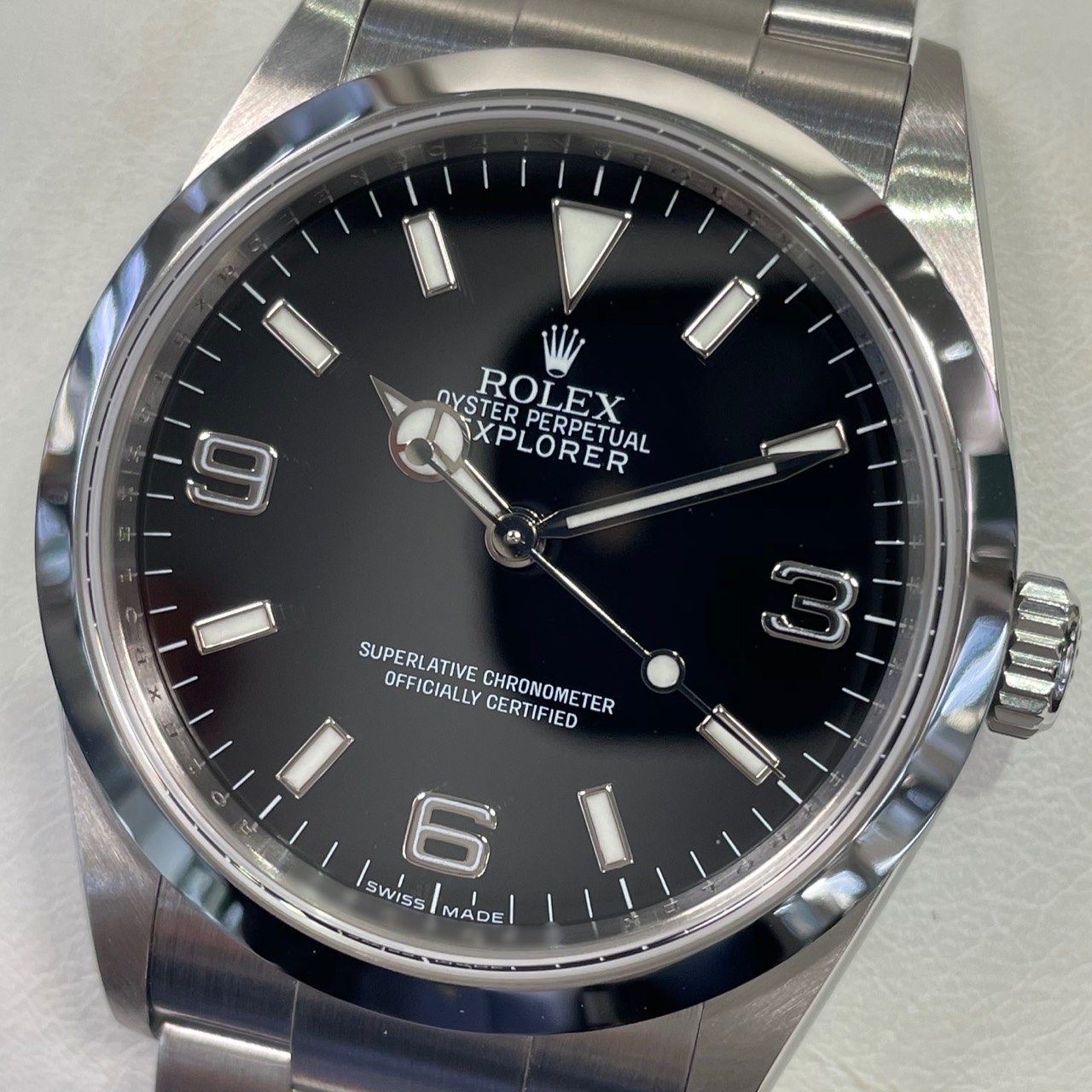 【118146】ROLEX ロレックス  114270 エクスプローラー ブラックダイヤル Z番 SS 自動巻き ギャランティーカード 純正ボックス 腕時計 時計 WATCH メンズ 男性 男 紳士