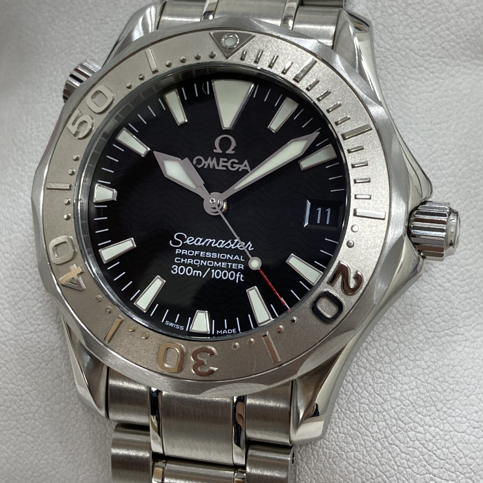 訳あり オメガ OMEGA 2234.50 シーマスター300 50周年記念 GMT デイト 自動巻き メンズ _750019