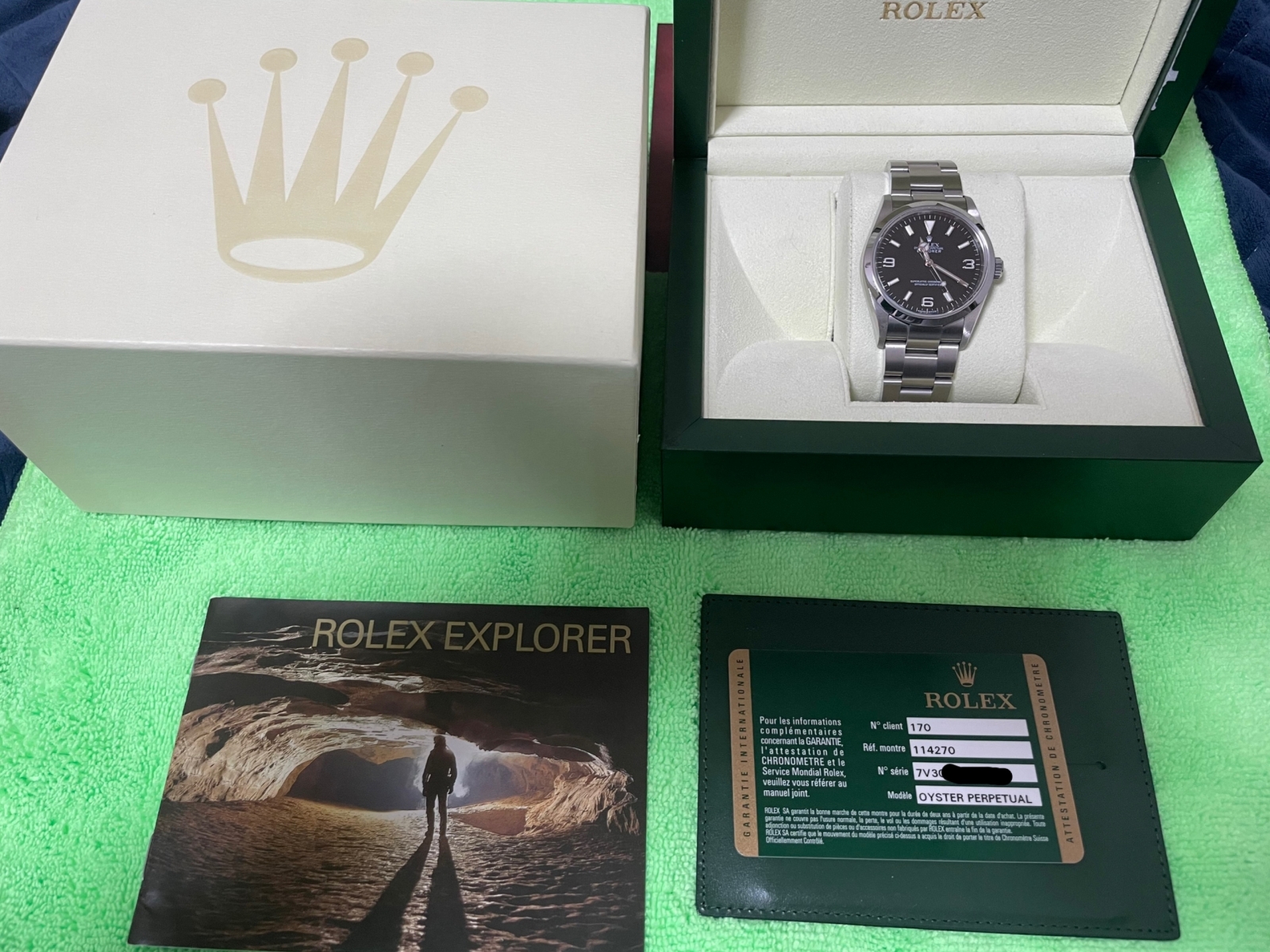 フルオーダー ロレックス ROLEX 114270 純正 内箱 おまけ カードケース 