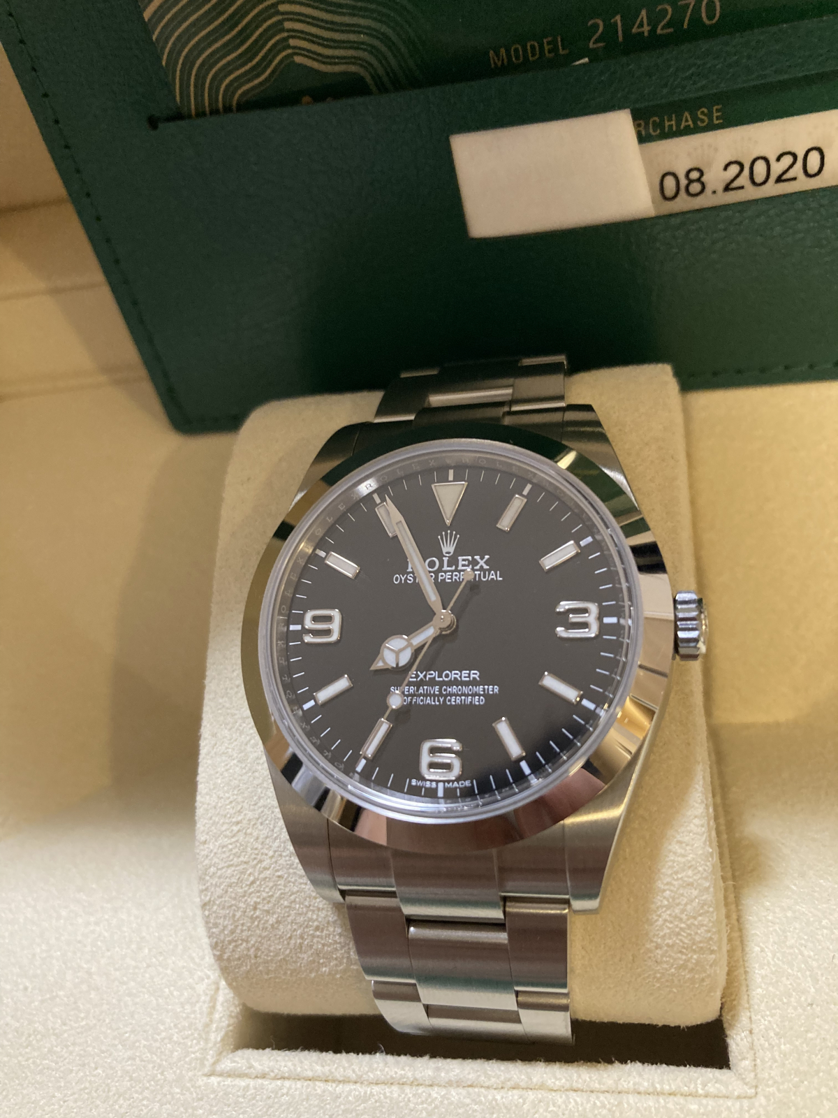 購入用①20年1月印　ROLEX エクスプローラー1 214270 美品