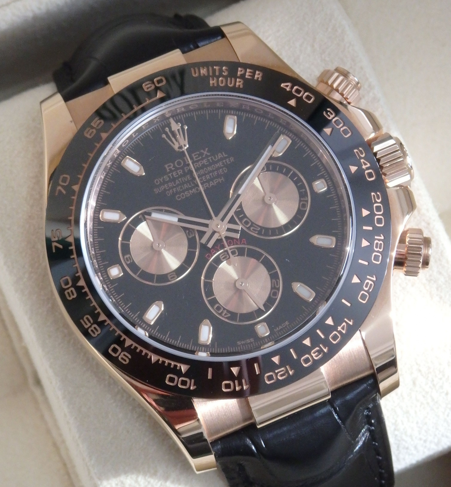 ROLEX 116515LN 116505 ブラックピンク文字盤