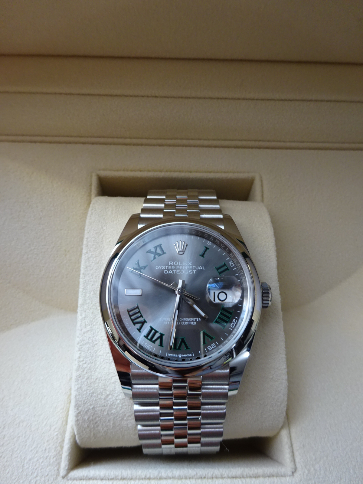 ロレックス デイトジャスト36 126200 ROLEX 腕時計 スレート文字盤