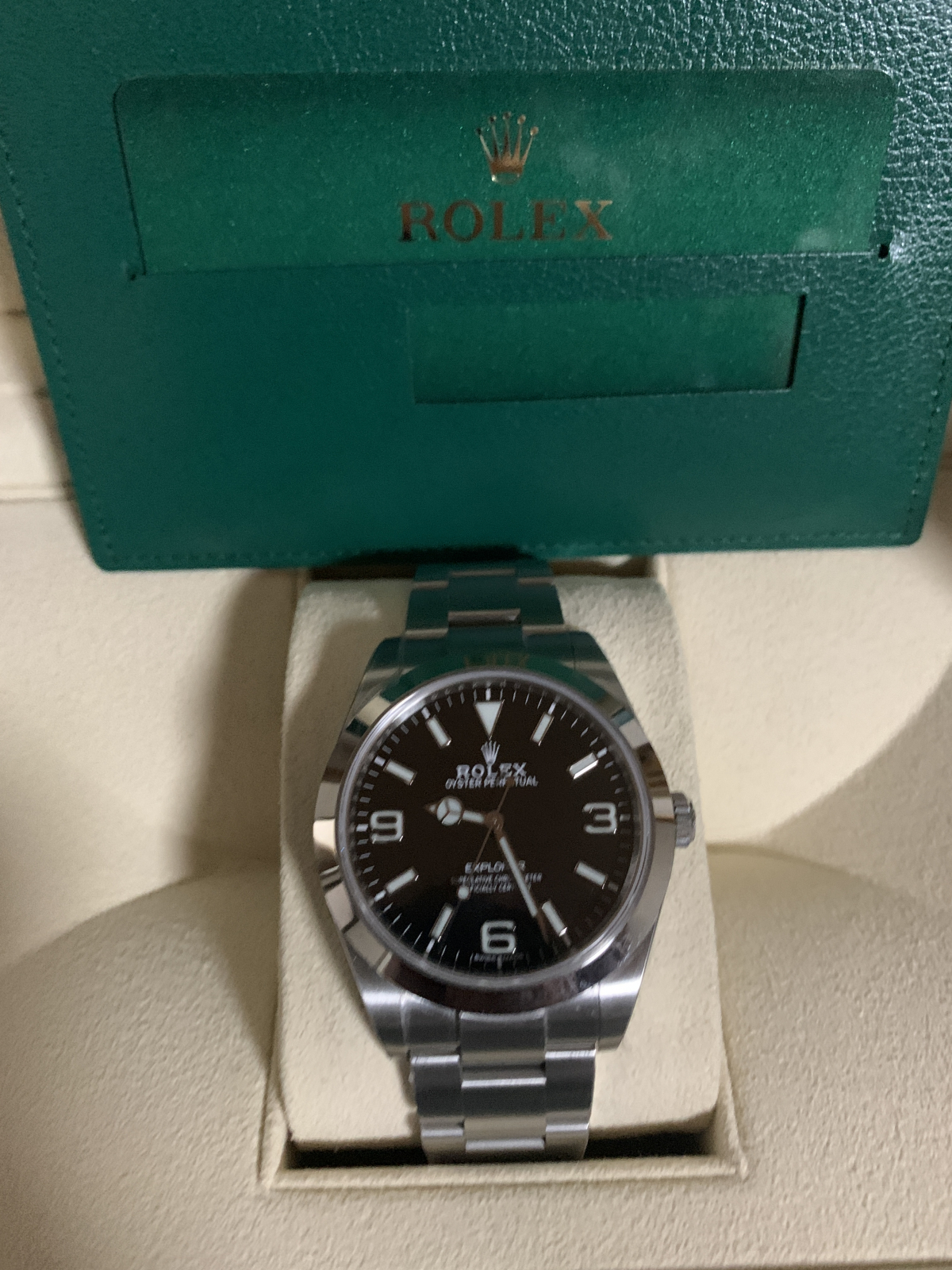 【115056】ROLEX ロレックス  214270 エクスプローラー ブラックダイヤル G番 SS 自動巻き ギャランティーカード 当店オリジナルボックス 腕時計 時計 WATCH メンズ 男性 男 紳士