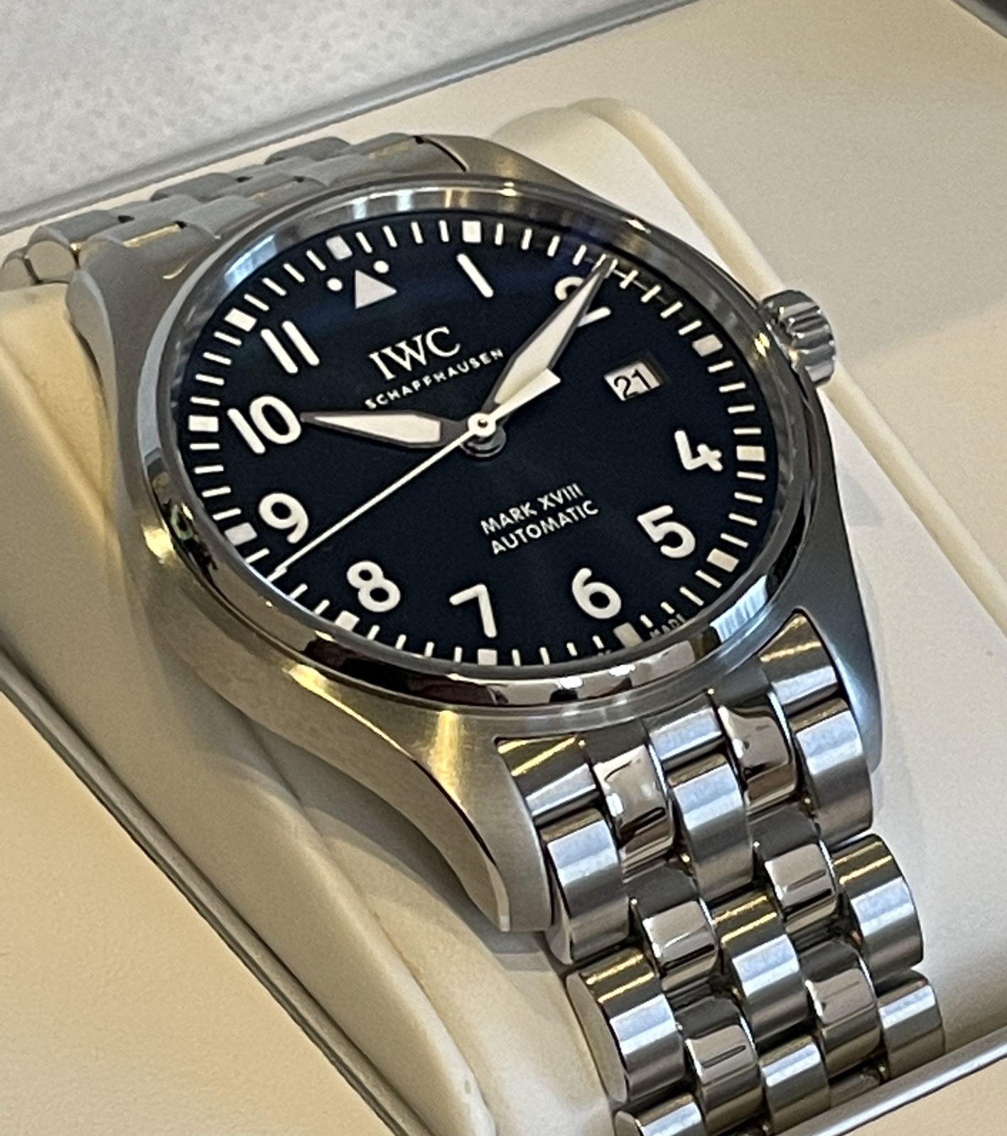 トケマー:IWC パイロットウォッチ マークXVIII マーク18プティプランス ...