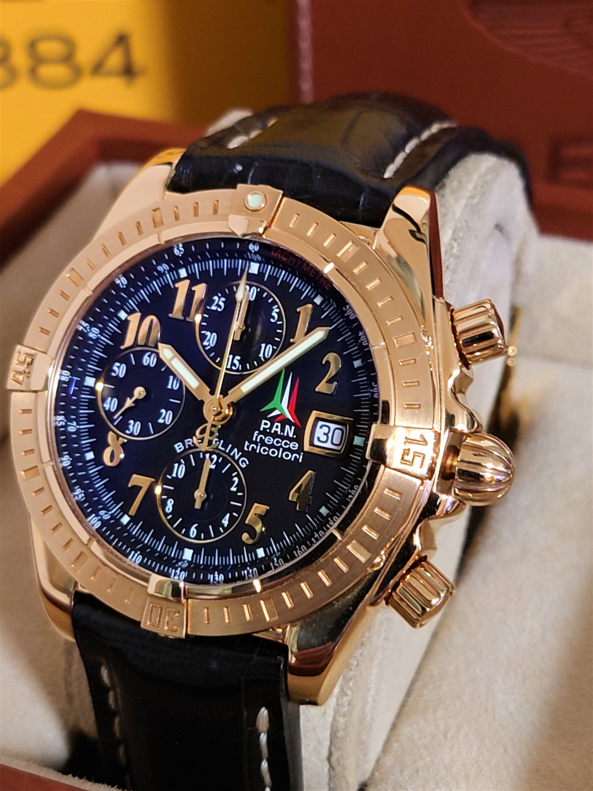 トケマー:【世界限定 50本】付属品完備・美品・18K・ブライトリング  