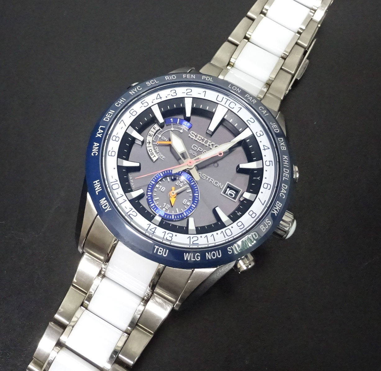 美品 ☆ SEIKO ASTRON アストロン GPSソーラー オレンジ 希少