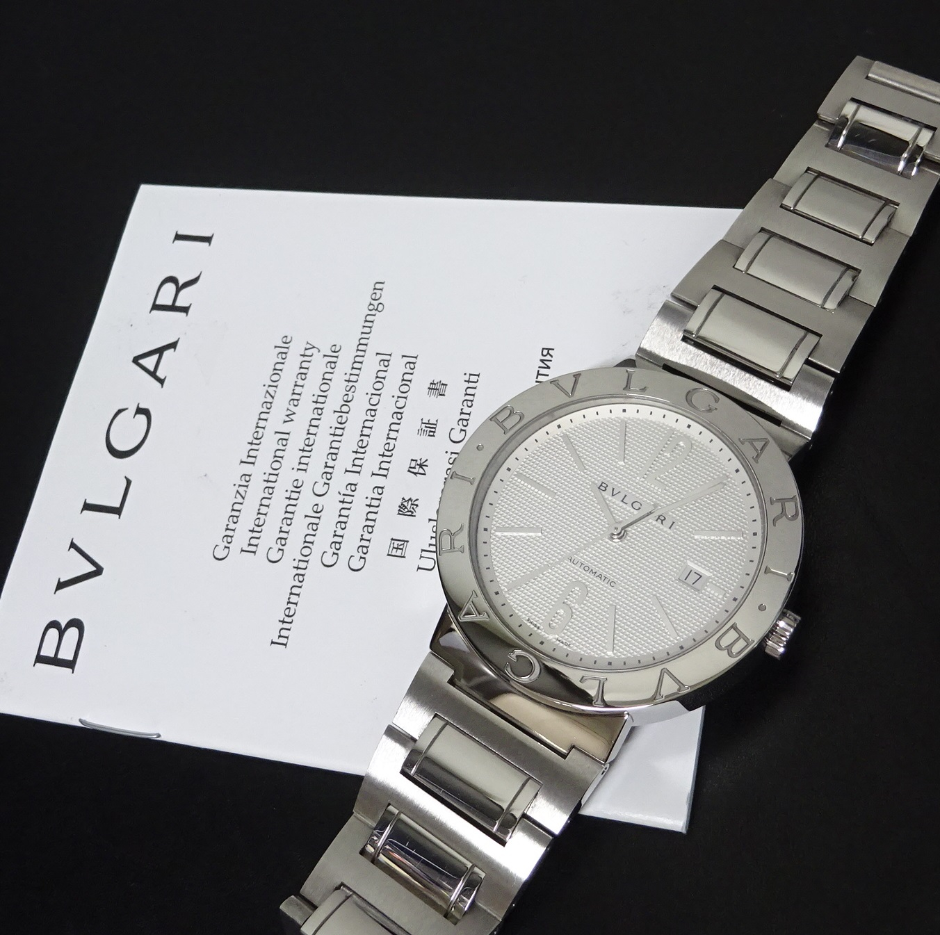 トケマー:美品 BVLGARI ブルガリブルガリ BB42SS ホワイト文字盤 ...