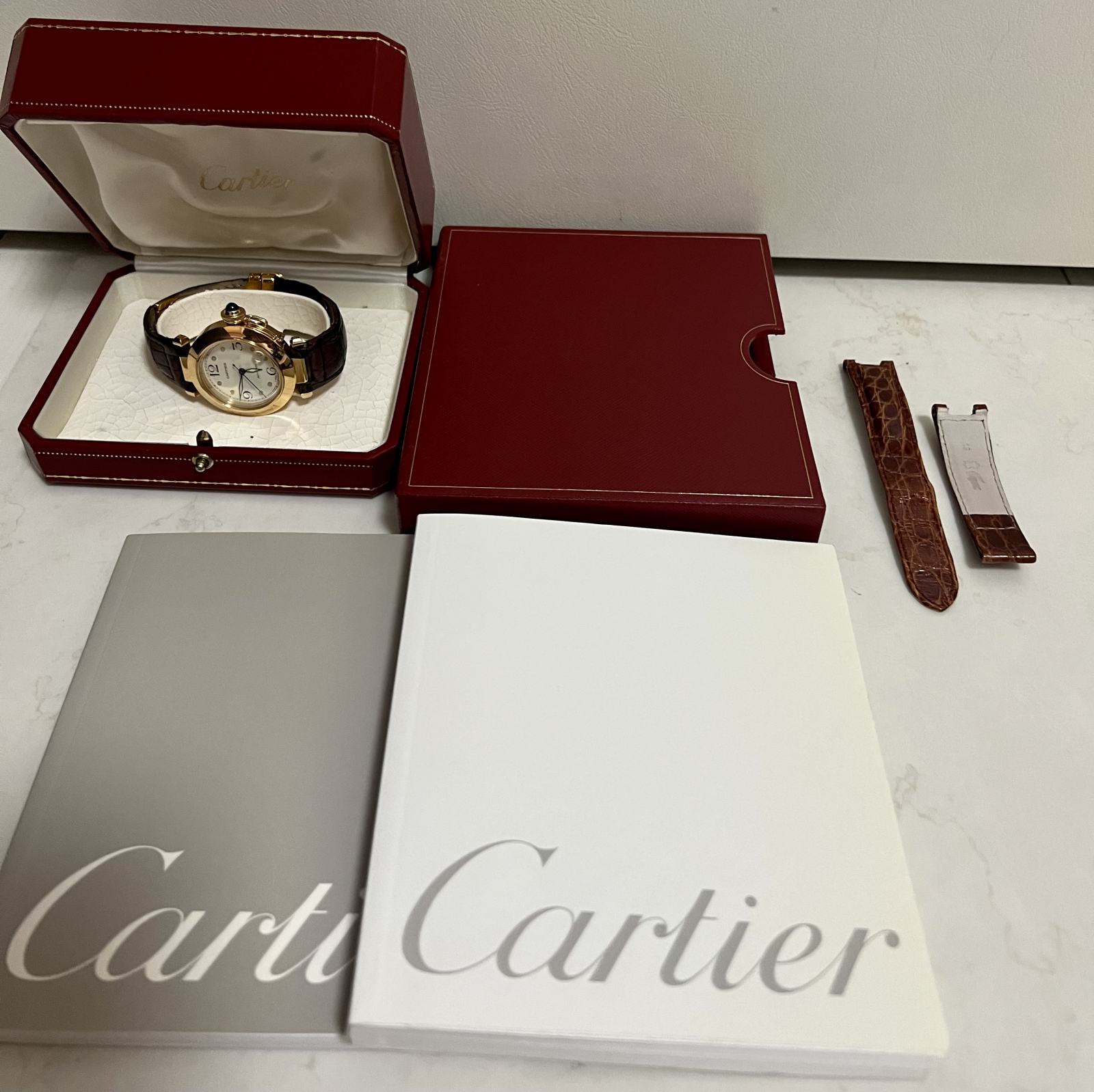 トケマー:カルティエ CartierパシャYG 純正Dバックル W3013456