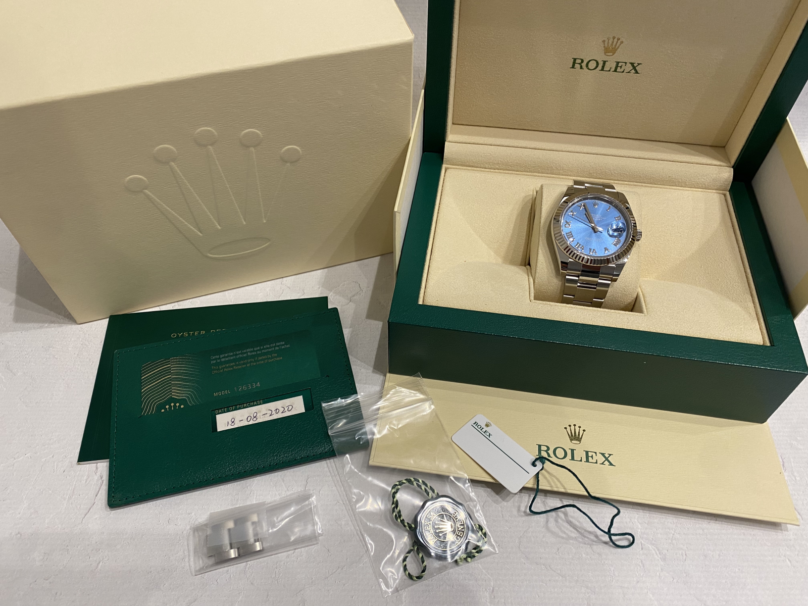 ロレックス ROLEX 純正箱 2個セット 空箱 保管箱 緑 赤 ※片方枕欠品