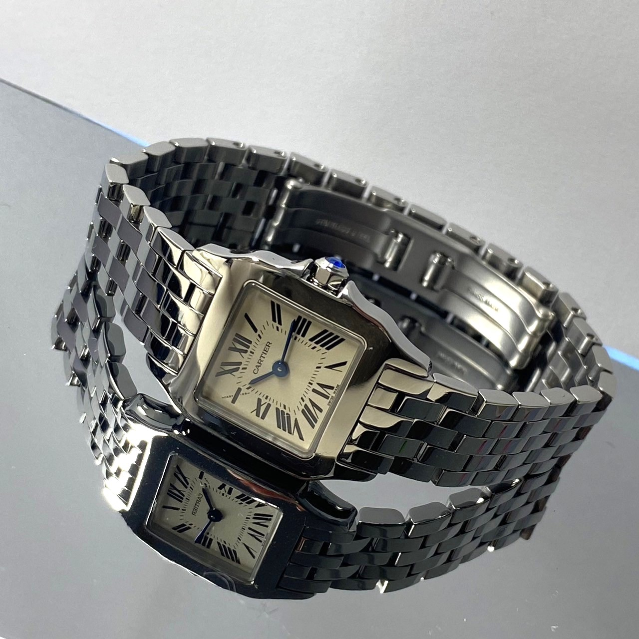 カルティエ CARTIER サントス ドゥモワゼル SM WF9003YC 中古 時計 レディース