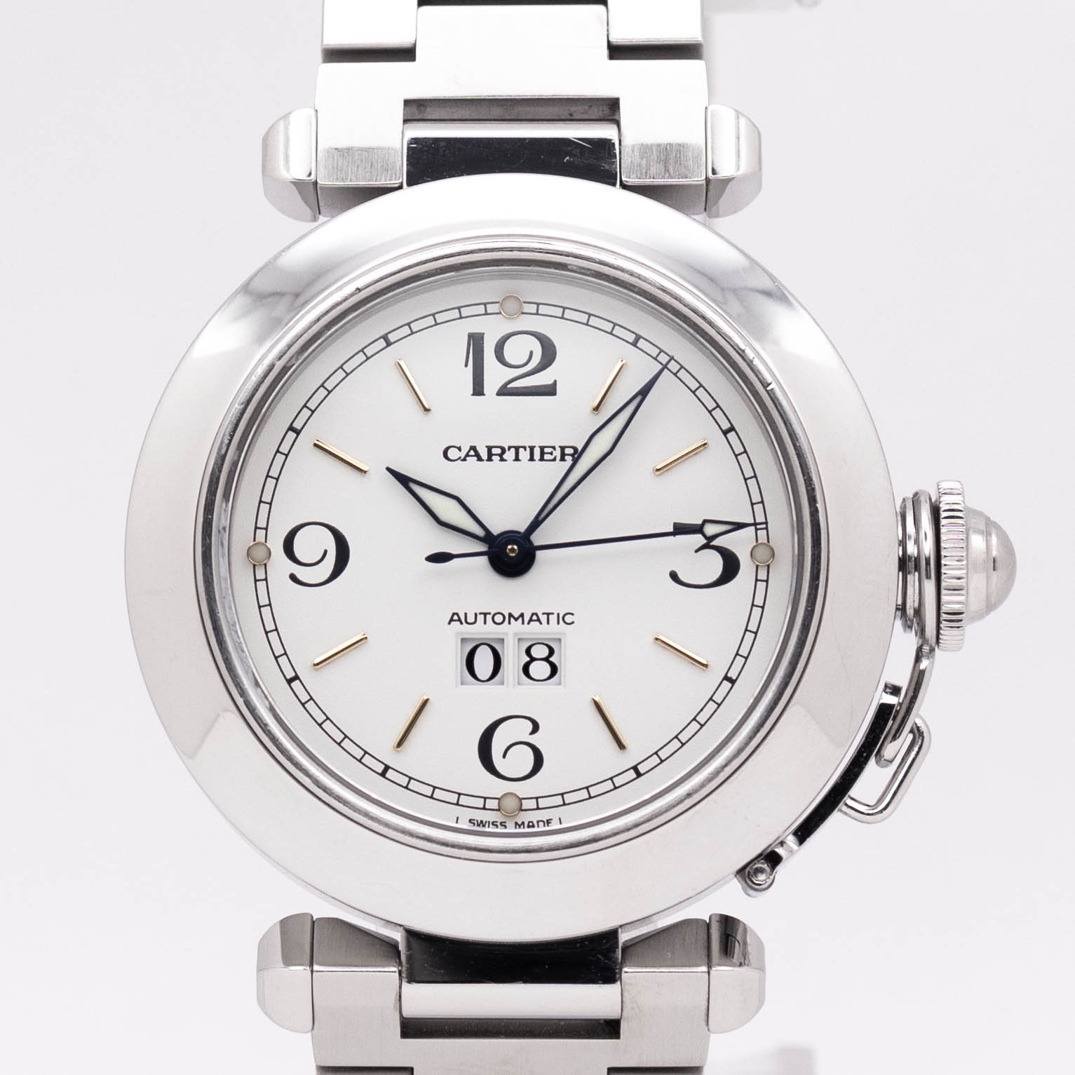 希少　Cartier　廃盤　パシャC　ビッグデイト　ジャンク　腕時計　ウォッチ 希少 Cartier 廃盤 パシャC ビッグデイト ジャンク 腕時計