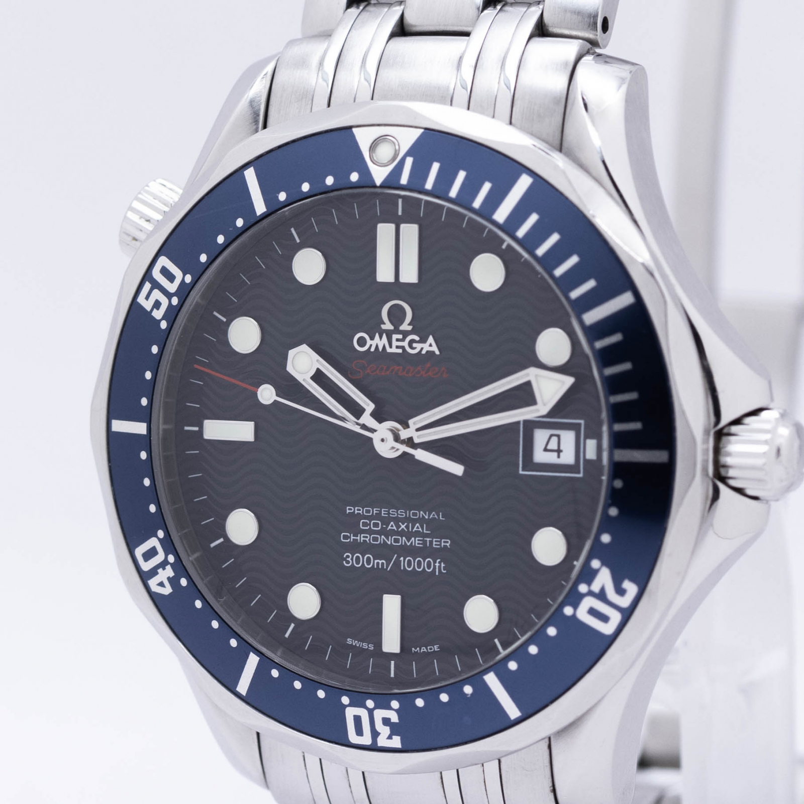 OMEGA seamaster TV スクリーン メンズ 自動巻き ネイビー