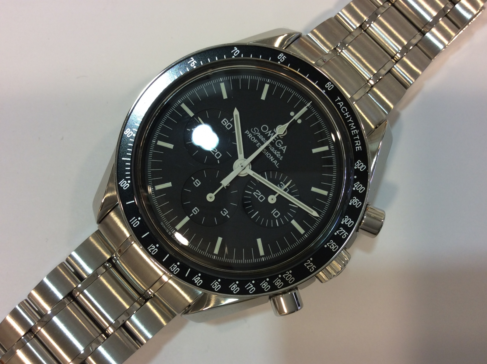トケマー オメガ スピードマスター アポロ11号30周年記念限定モデル 3560 50 メンズ 黒 手巻 中古ab