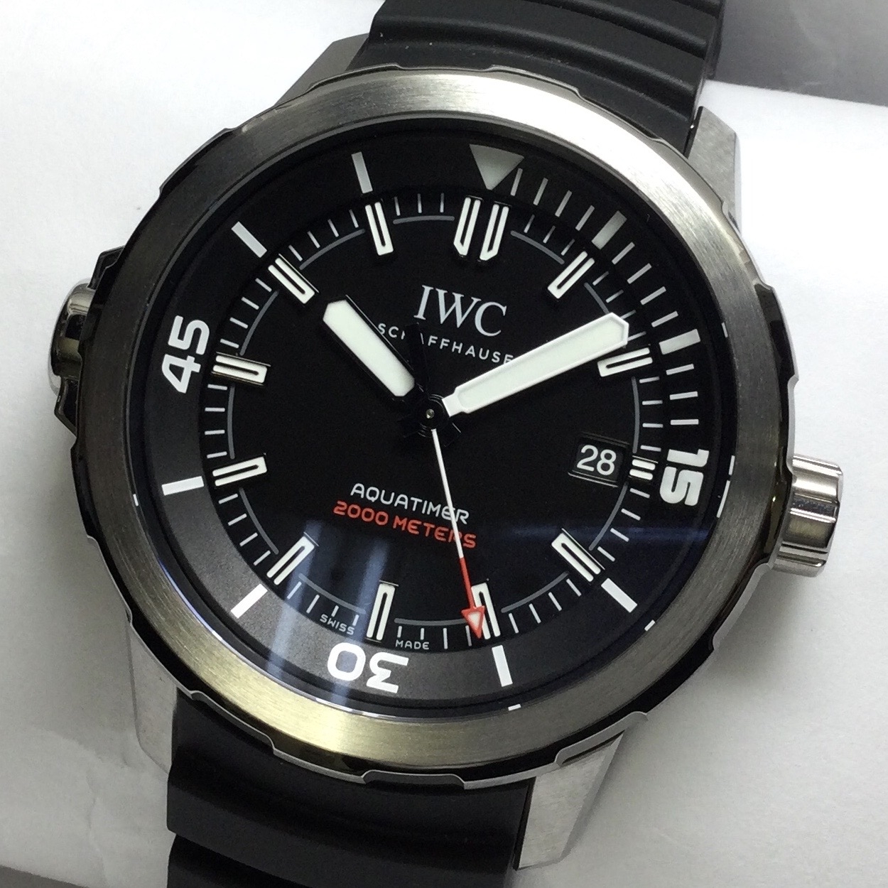 トケマー:IWC アクアタイマー オートマティック 2000 350本限定 IW329101 黒文字盤 自動巻 中古A 10656576