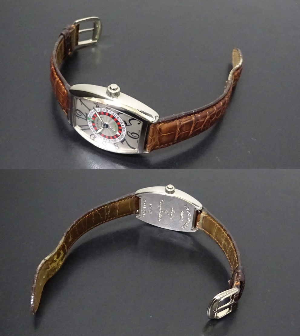 フランクミュラー FRANCK MULLER 5850VEGAS ヴェガス K18WG 自動巻き メンズ _749912