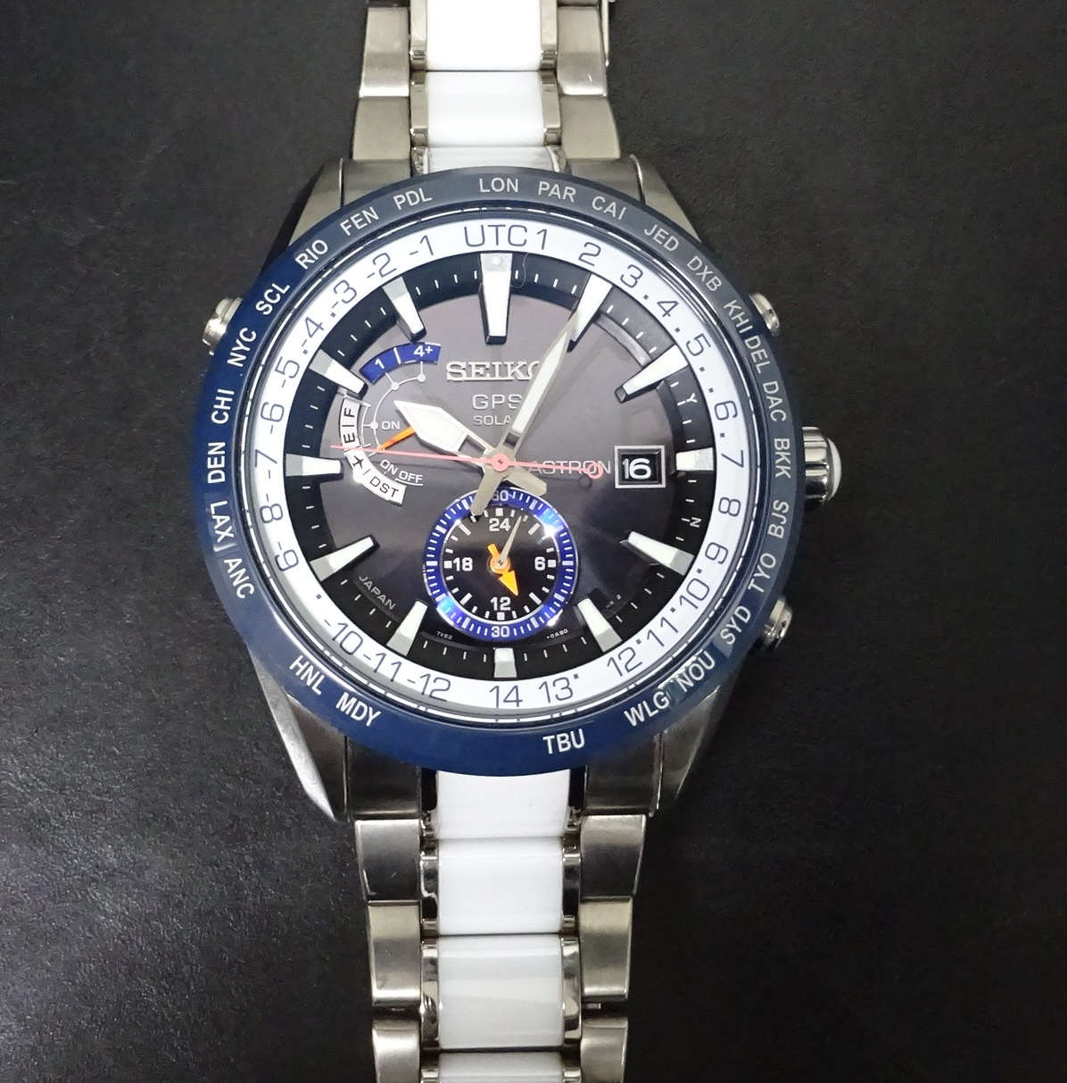 美品 ☆ SEIKO ASTRON アストロン GPSソーラー オレンジ 希少