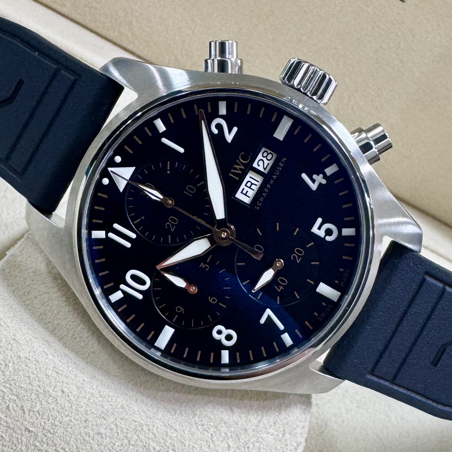 トケマー:IWC パイロットウォッチクロノグラフ APXGP IW388116 黒文字