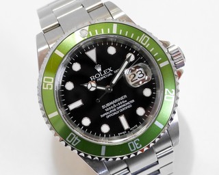 ロレックス 16610LV F番 ライムベゼル ファット4 ビッグスイス 2004年正規 保証書あり 良品 907236420 【現金特価】 (180356)
