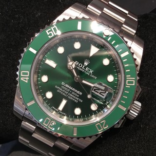 【現金特価】ロレックス サブマリーナデイト 鏡面クラスプ 116610LV ランダム番 メンズ グリーン文字盤 自動巻 中古ABランク 10129724 (173259)
