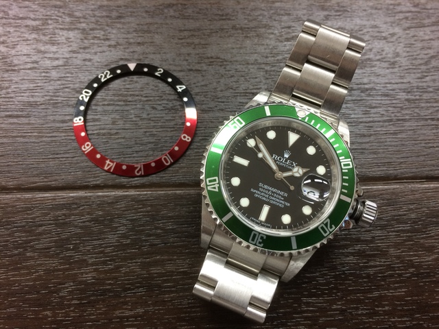 【最終値下げ】【美品】ROLEX ロレックス 緑サブマリーナー交換用ベゼル