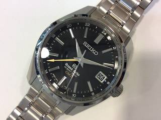 セイコー グランドセイコー メカニカルハイビート GMT SBGJ013 マスターショップ限定 ブラック メンズ 自動巻き 中古AB 10157632 (204897)