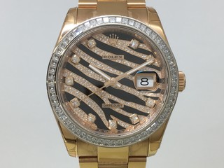 トケマー :: ROLEX / ロレックス :: 【現金特価】 ロレックス デイトジャスト 116285BBR ランダム番 中古A メンズ ゼブラ文字盤 自動巻 2927268 (163589)