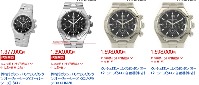 2016年11月15日現在の中古価格