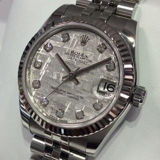 トケマー :: ROLEX / ロレックス :: メンズドレス :: 【現金特価】 デイトジャスト レディース Ref.178274G メテオライト文字盤 中古A 10025610 (147714)