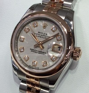 トケマー :: ROLEX / ロレックス :: レディース :: 【現金特価】ロレックス デイトジャストレディース Z番 Ref.179161G メテオライト文字盤 中古B 2774813 (147716)