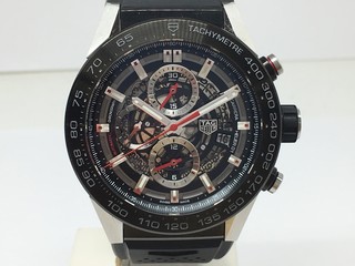 トケマー :: TAG HEUER / タグホイヤー :: タグホイヤー カレラ キャリバー ホイヤー01 CAR2A1Z.FT6044 中古AB メンズ 黒文字盤 自動巻 2916144 (101280)