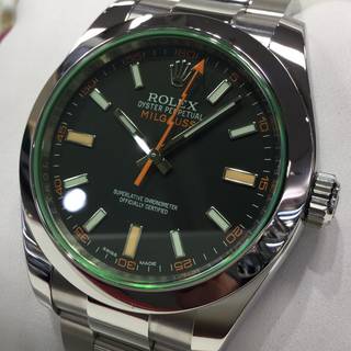 トケマー:【現金特価】ロレックス ミルガウス 116400GV ランダム番 黒文字盤 中古A 10409259 (218510)