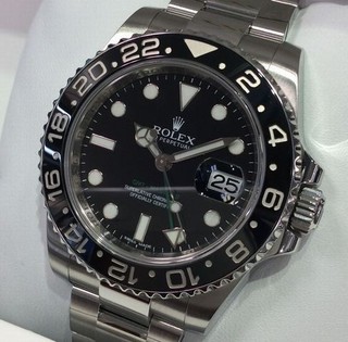 トケマー :: ROLEX / ロレックス :: GMTマスター :: 【現金特価】 ロレックス GMTマスターⅡ Ref.116710 G番 黒×黒ベゼル 黒文字盤 中古A 10046359 (141627)