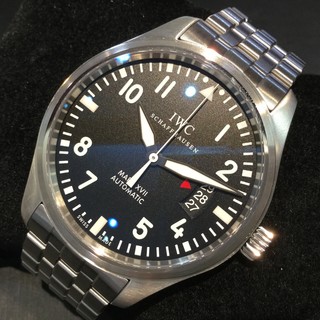 IWC マークXVII 41mm IW326504 生産終了モデル メンズ 黒文字盤 自動巻 中古SAランク10066890 (173622)