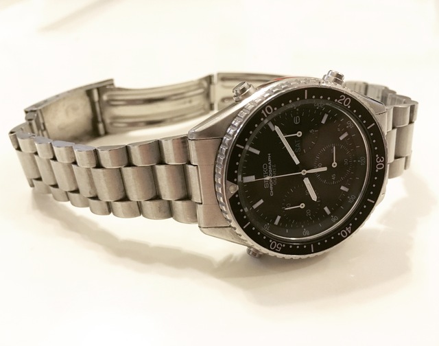 名品 SEIKO SPEEDMASTER SJS038 7A38-6040 に遭遇 (当然、捕獲ww)