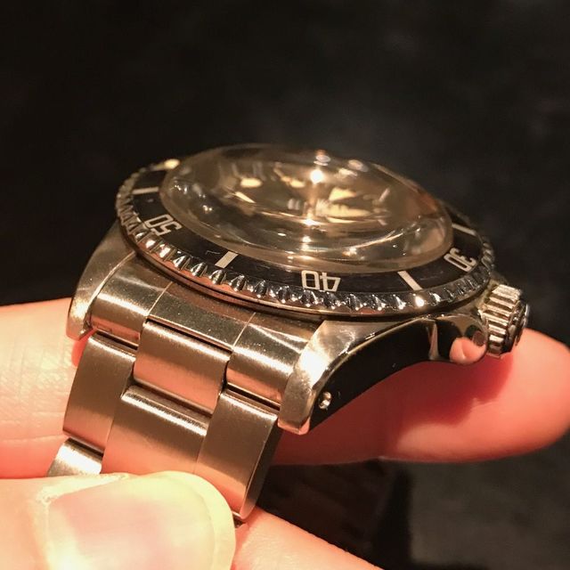 もっこりプラ風防の魅力】私が ロレックス オールド サブマリーナ Ref