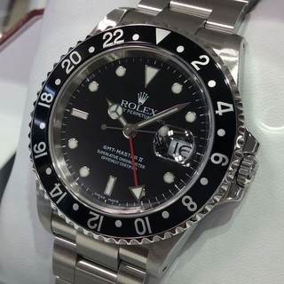 トケマー :: ROLEX / ロレックス :: GMTマスター :: 【現金特価】 ロレックス GMTマスターⅡ P番 Ref.16710 黒黒ベゼル 中古AB 10071392 (154003)