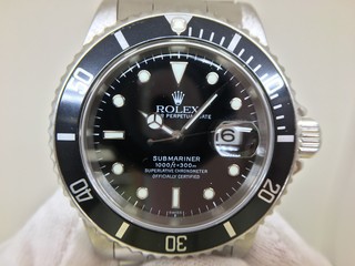 トケマー :: ROLEX / ロレックス :: ロレックス サブマリーナデイト 16610 U番 メンズ 黒文字盤 自動巻 中古B 10066610 (147087)