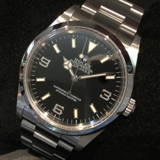 トケマー :: ROLEX / ロレックス :: 【現金特価】ロレックス エクスプローラーⅠ114270 F番 生産終了モデル メンズ 黒文字盤 自動巻 中古Aランク 10090226 (164371)