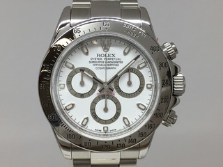 トケマー :: ROLEX / ロレックス :: 【現金特価】ロレックス コスモグラフ デイトナ 116520 M番 メンズ 白文字盤 自動巻 中古A 10046681 (135093)