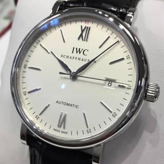 IWC ポートフィノ オートマティック IW356501 メンズ シルバー文字盤 自動巻 中古A 10344279 (213095)