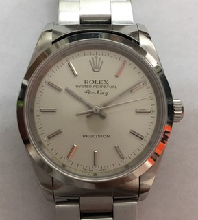 トケマー :: ROLEX / ロレックス :: メンズドレス :: 【現金特価】ロレックス エアキング 14000 A番 自動巻 シルバー文字盤 Bランク 987104507 ROLEX (146087)