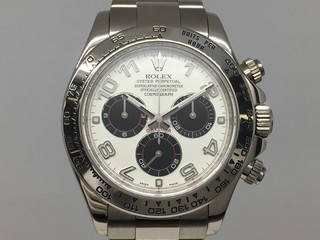 トケマー :: ROLEX / ロレックス :: 【現金特価】 ロレックス コスモグラフ デイトナ 116509 V番 メンズ 白×黒(パンダ)文字盤 自動巻 中古B 10011043 (129876)