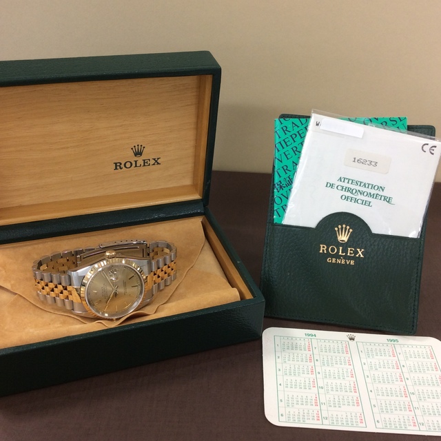 ROLEX】ロレックス デイトジャスト 腕時計 2コマ/2links 15.5mm