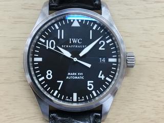 トケマー:IWC パイロットウォッチ マーク16 IW325504 メンズ 黒文字盤 自動巻 中古B 10105794 (167683)